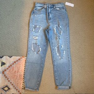 BDG destroyed mom jeans